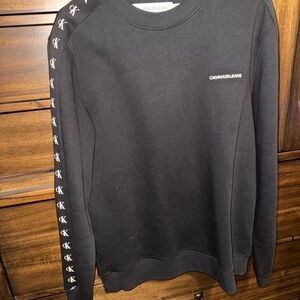 Calvin Klein Black Crewneck womens/mens Sweater